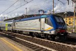 E.464 locomotive waits for its next run at Sestri Levante 